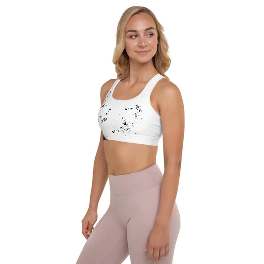 Soutien-gorge de sport blanc pour femme SkillCheck Printful