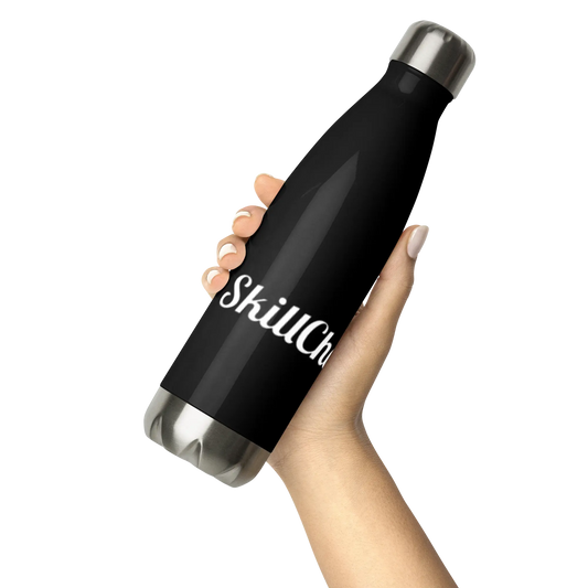 SkillCheck gourde d'eau noire - 500 mL Printful