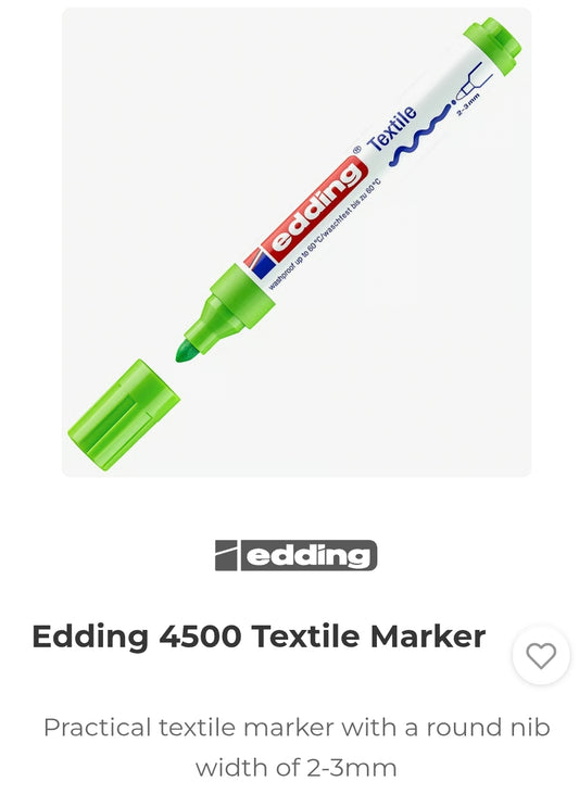 Edding 4500 Textile Marker pour le T-Shirt SkillCheck, (Clique sur le lien dans la description pour le commander)