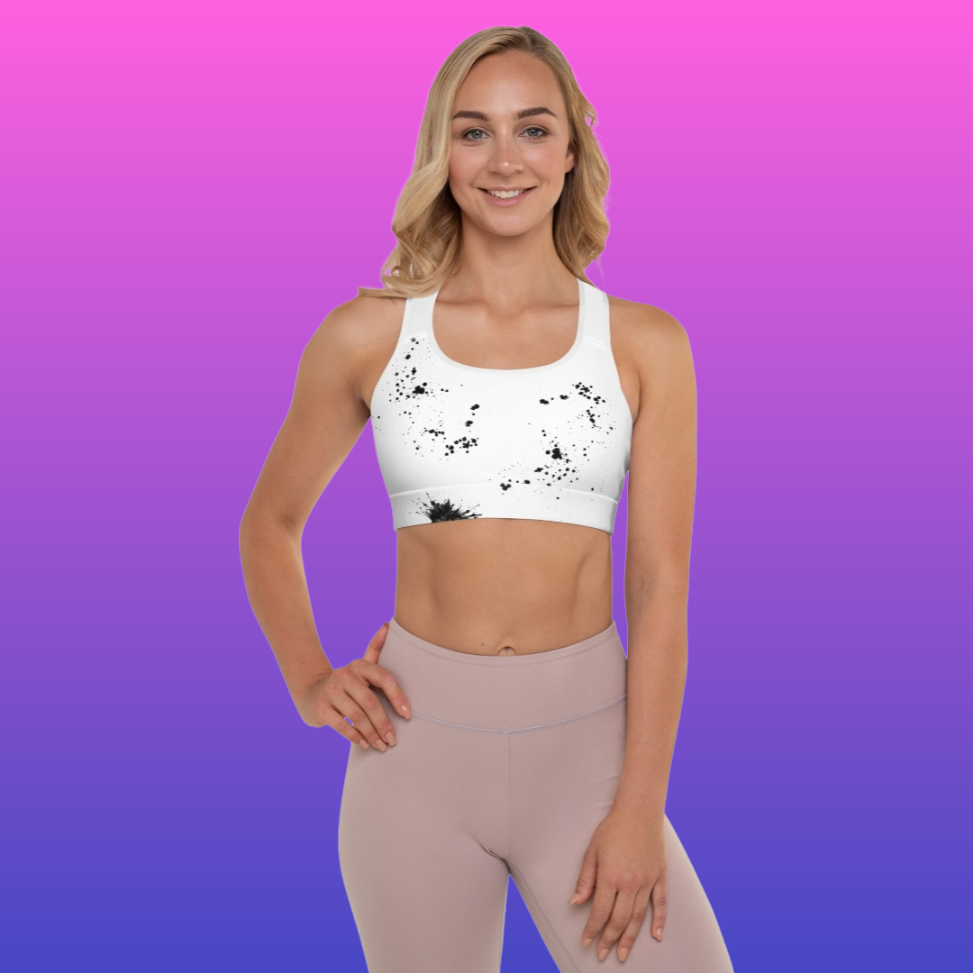 Soutien-gorge de sport blanc pour femme SkillCheck
