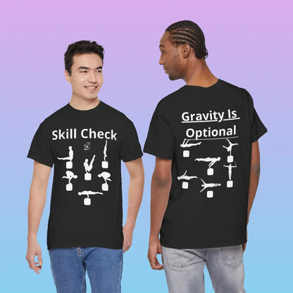 T-Shirt de Callisthénie Noir SkillCheck Printify