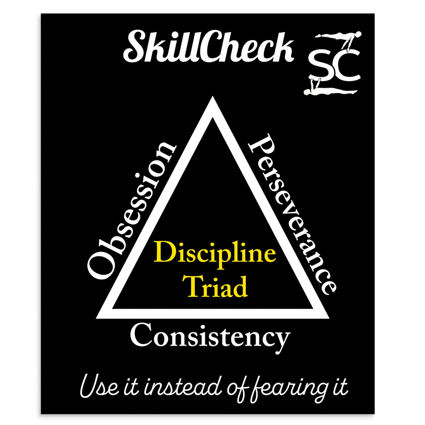 SkillCheck Motivation "Die Disziplin-Triade" 51 × 61 cm
